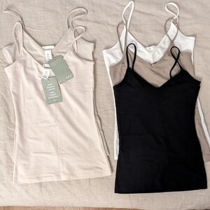 H&M 95% Organic Cotton Camisoles